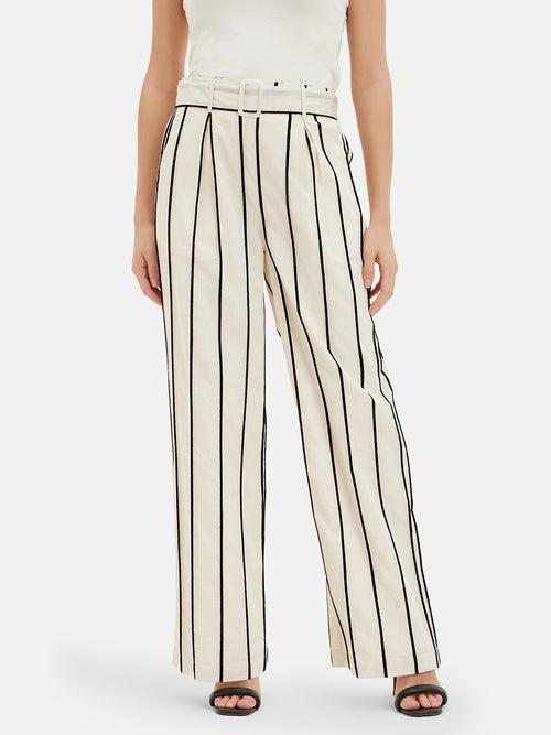 Jordan Wide Leg Trousers With Belt