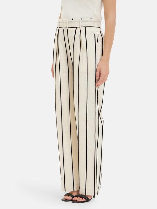 Jordan Wide Leg Trousers With Belt