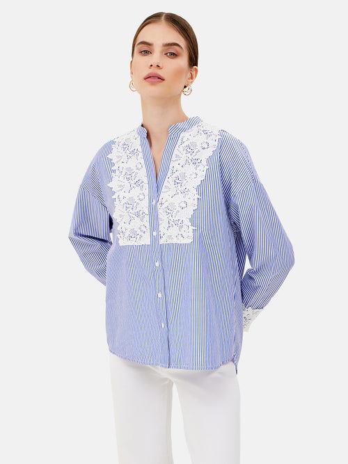 Joy Full Sleeves Shirt With Lace