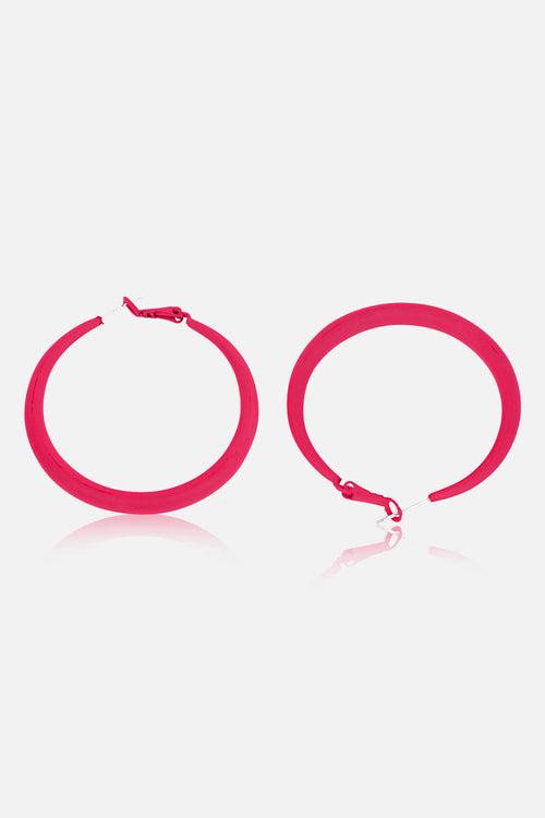 Solid Matte Hoop Earrings