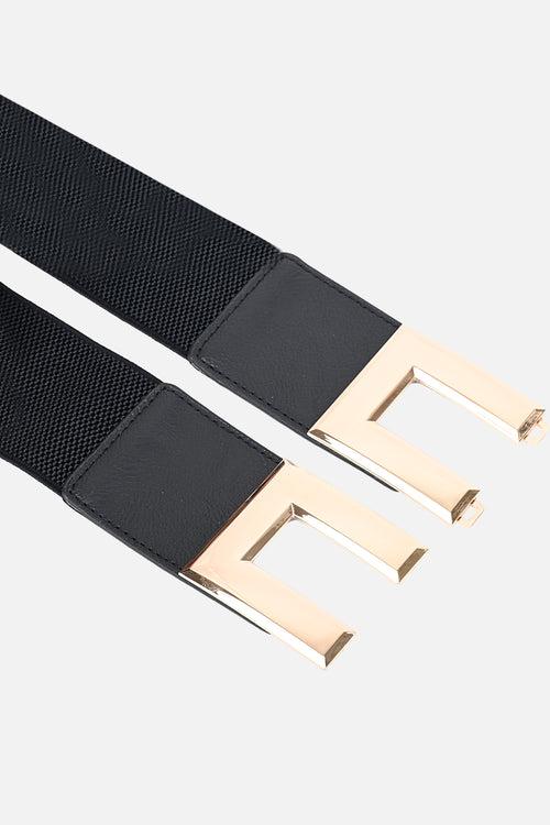 Broad Rectangle Buckle Belt