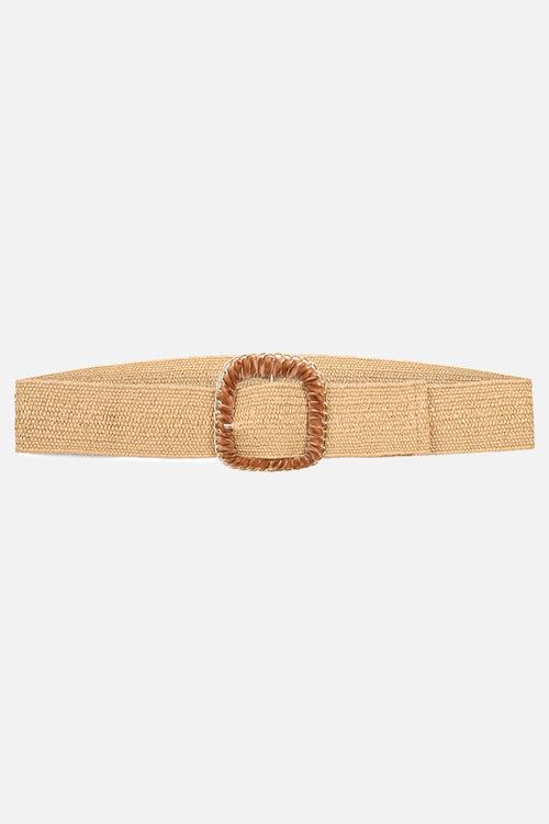 Raffia Broad Summer Belt