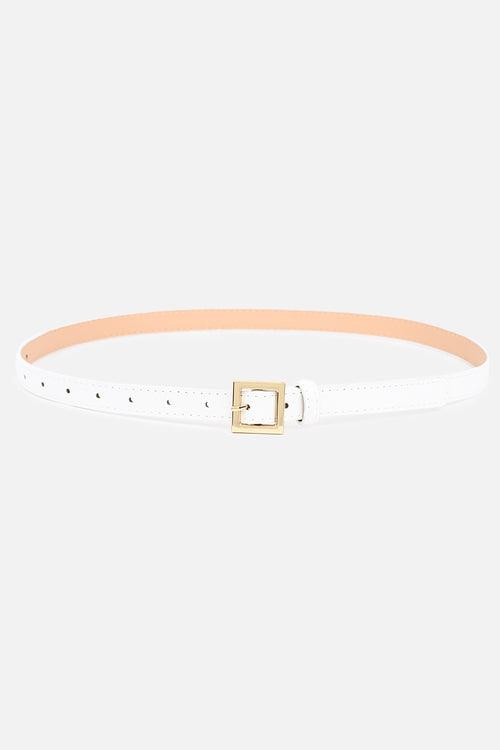 Wrapped Buckle Thin Belt