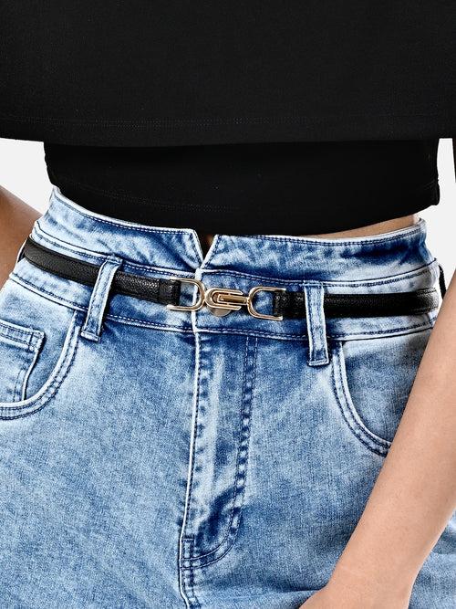 Thin Lock Buckle Belt