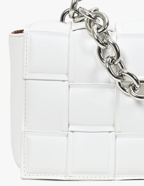 Square Weaved Solid Sling Bag