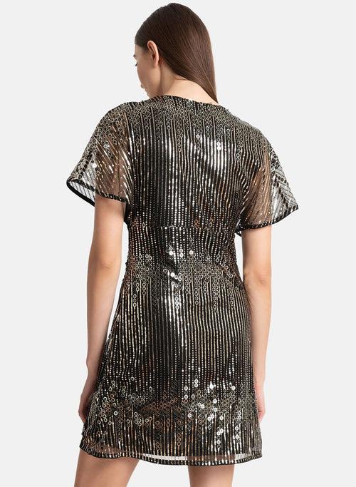 Fit & Flare Sequin Dress