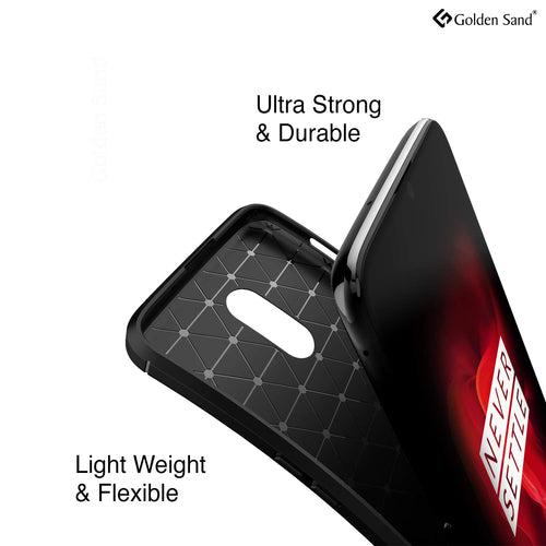 Aramid Fibre Series Shockproof Armor Back Cover For OnePlus 6T, OnePlus 7 6.41 inch, Black