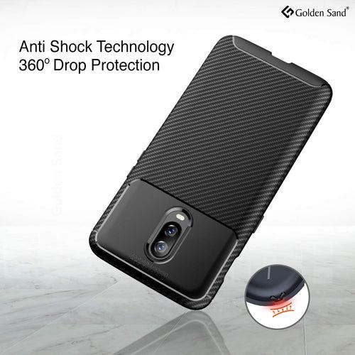 Aramid Fibre Series Shockproof Armor Back Cover For OnePlus 6T, OnePlus 7 6.41 inch, Black