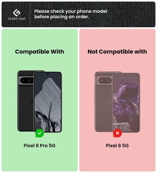 Ice Crystal Series Hybrid Transparent PC Military Grade TPU Back Cover for Google Pixel 8 Pro 5G, 6.7 inch, Crystal Clear