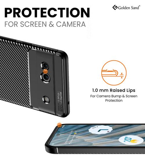 Aramid Fibre Series Shockproof Armor Back Cover for Google Pixel 7a 5G, 6.1 inch, Black