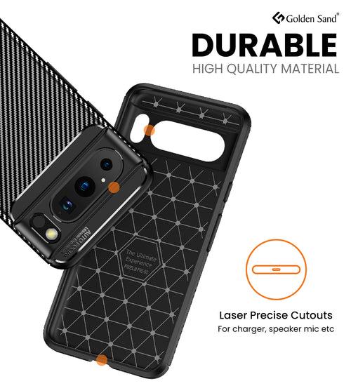 Aramid Fibre Series Shockproof Armor Back Cover for Google Pixel 8 Pro 5G, 6.7 inch, Black