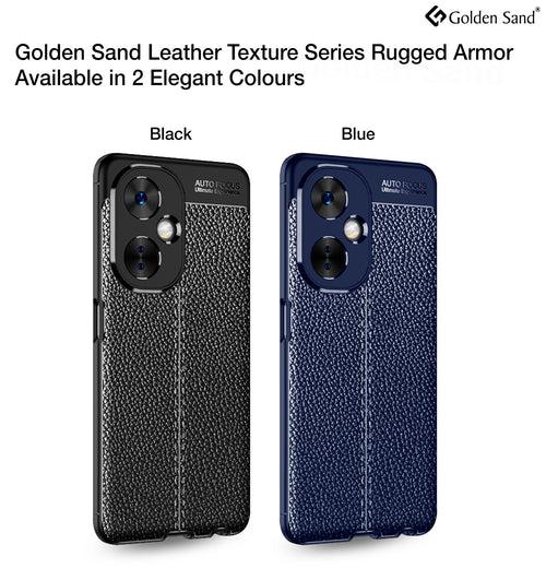 Leather Armor TPU Series Shockproof Armor Back Cover for OnePlus Nord CE 3 Lite 5G, 6.72 inch, Black