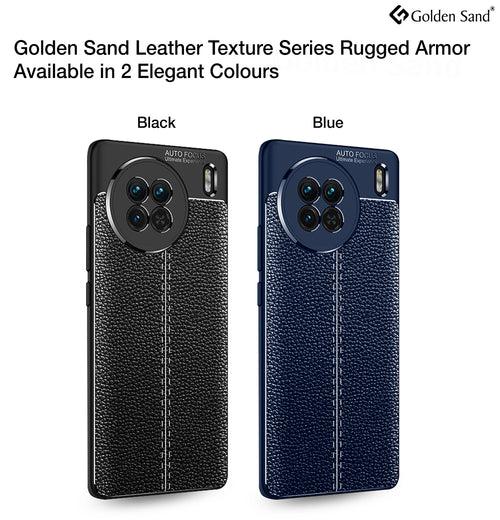 Leather Armor TPU Series Shockproof Armor Back Cover for Vivo X90 5G, 6.78 inch, Blue