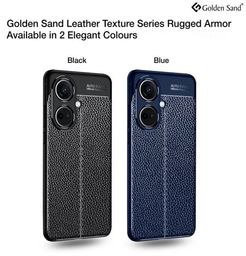 Leather Armor TPU Series Shockproof Armor Back Cover for OnePlus Nord CE 3 5G, 6.7 inch, Blue