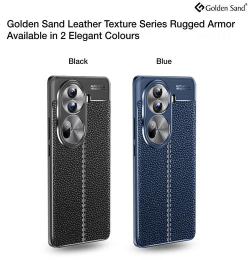 Leather Armor TPU Series Shockproof Armor Back Cover for OPPO Reno 11 Pro 5G, 6.7 inch, Blue