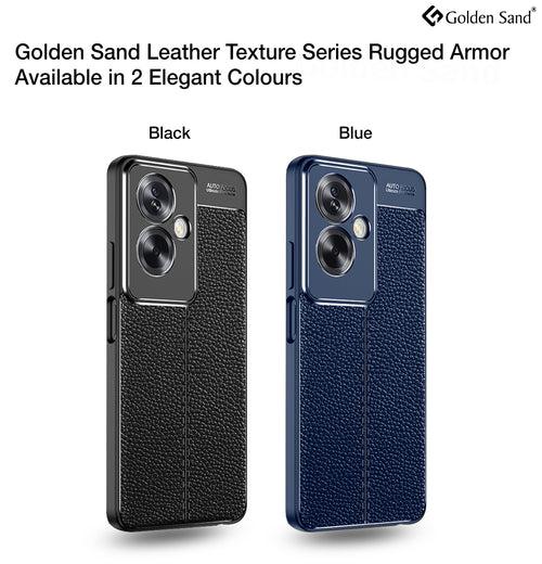 Leather Armor TPU Series Shockproof Armor Back Cover for OPPO A79 5G, 6.72 inch, Blue