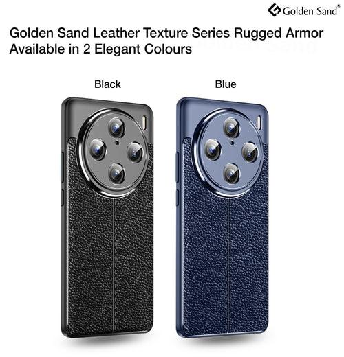Leather Armor TPU Series Shockproof Armor Back Cover for Vivo X100 Pro 5G, 6.78 inch, Blue