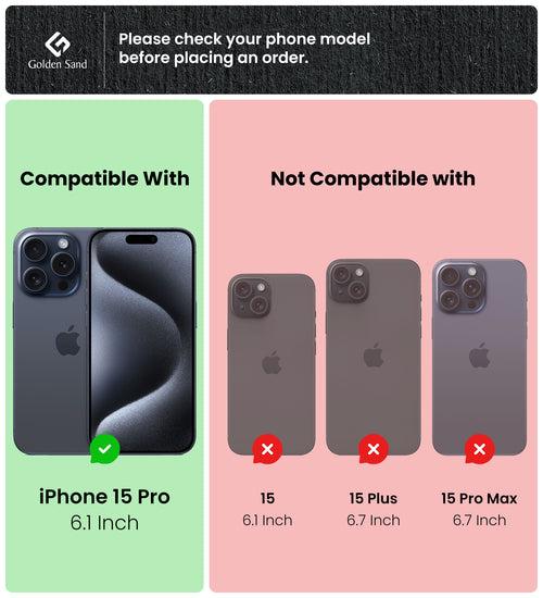 Shield Protek with MagSafe, Military Grade 6 Feet Drop Protection, Hybrid Semi-Transparent Back Cover for Apple iPhone 15 Pro, 6.1 inch, (TPU+ PC | Grey)
