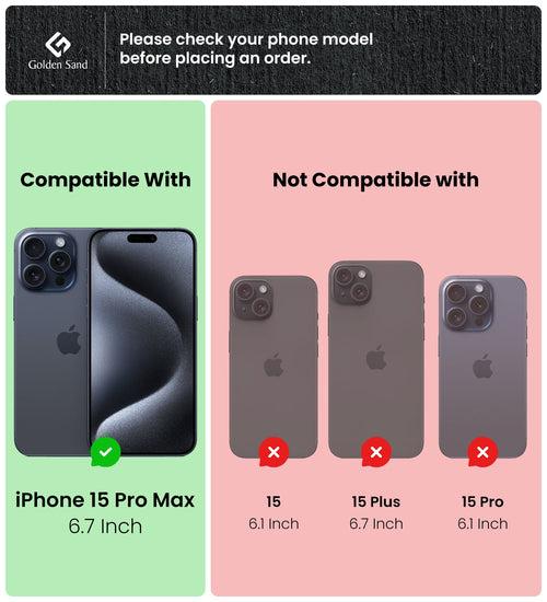 Shield Protek with MagSafe, Military Grade 6 Feet Drop Protection, Hybrid Semi-Transparent Back Cover for Apple iPhone 15 Pro Max, 6.7 inch, (TPU+ PC | Black)