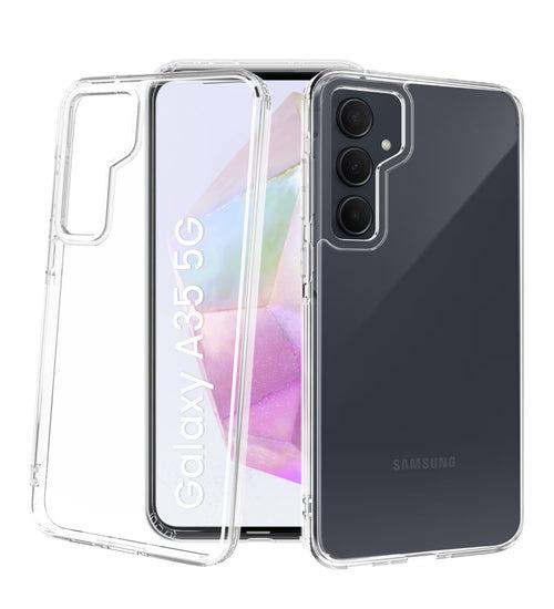 Ice Crystal Series Hybrid Transparent PC Military Grade TPU Back Cover for Samsung Galaxy A35 5G, 6.6 inch, Crystal Clear