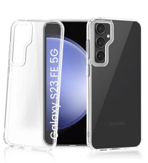 Ice Crystal Series Hybrid Transparent PC Military Grade TPU Back Cover for Samsung Galaxy S23 FE 5G, 6.4 inch, Crystal Clear