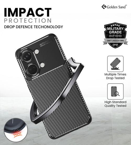 Aramid Fibre Series Shockproof Armor Back Cover for OnePlus Nord 3 5G, 6.74 inch, Black