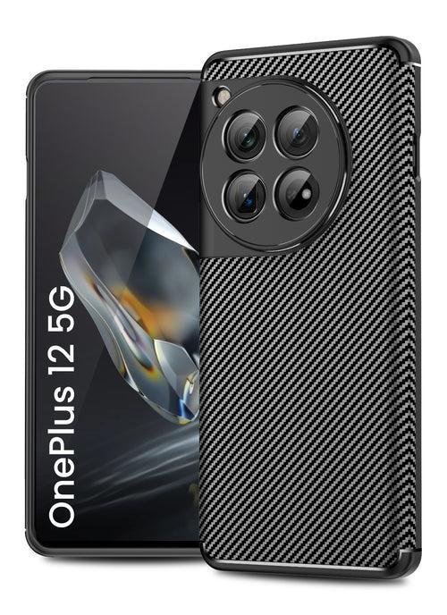 Aramid Fibre Series Shockproof Armor Back Cover for OnePlus 12 5G, 6.82 inch, Black