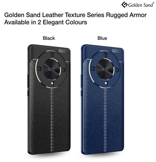 Leather Armor TPU Series Shockproof Armor Back Cover for Honor X9b 5G, 6.78 inch, Blue