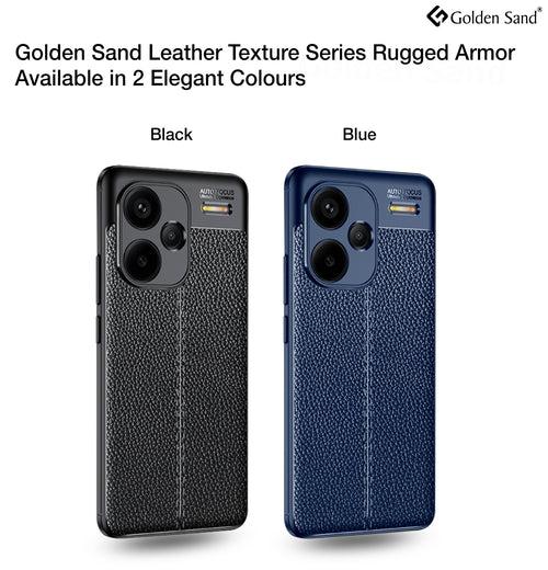 Leather Armor TPU Series Shockproof Armor Back Cover for Redmi Note 13 Pro+ Plus 5G, 6.67 inch, Blue