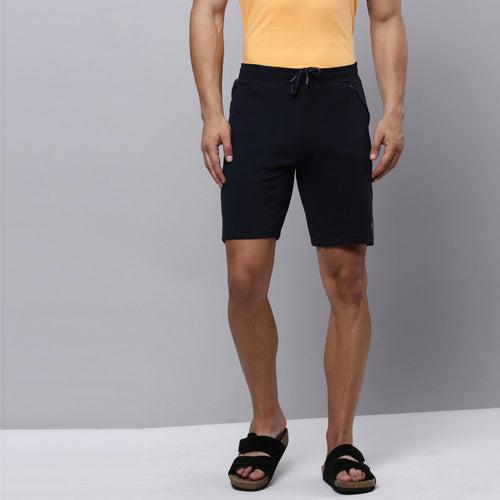 Sporto Men's Wow Cotton Rich Bermuda Shorts - Navy