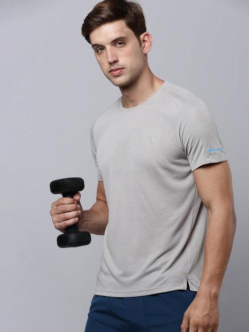Sporto Men's Instacool Solid Jersey Tee - Grey