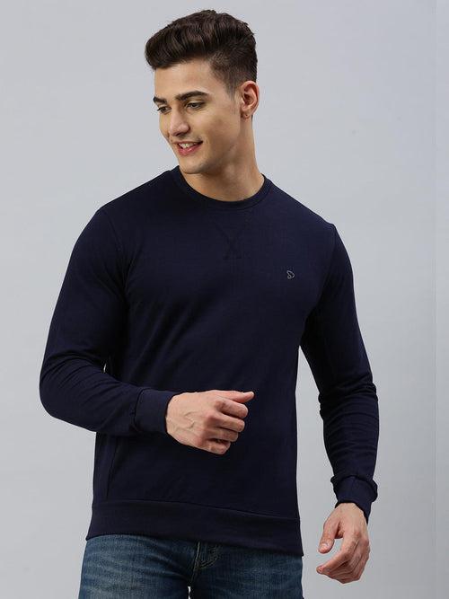 Sporto Wonder Sweatshirt for Men | Ultra Soft Microfiber Fabric | Navy