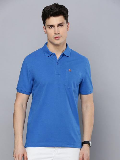 Sporto Men's Polo T-shirt With Pocket - Princess Blue