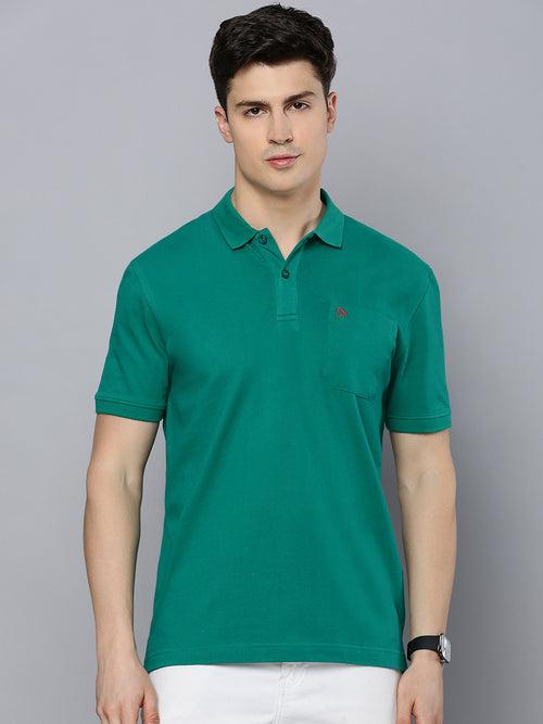 Sporto Men's Polo T-shirt With Pocket - Eden Green