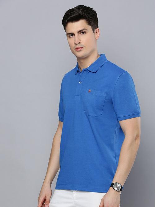 Sporto Men's Polo T-shirt With Pocket - Princess Blue