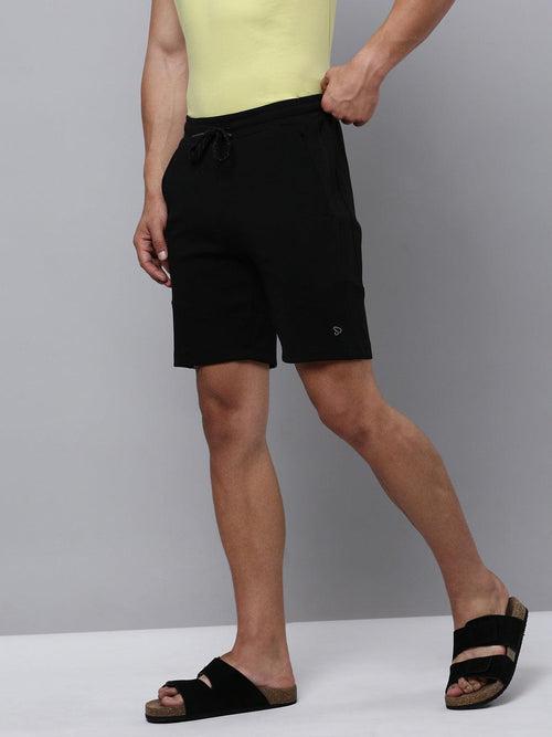 Sporto Men's Wow Cotton Rich Bermuda Shorts - Black