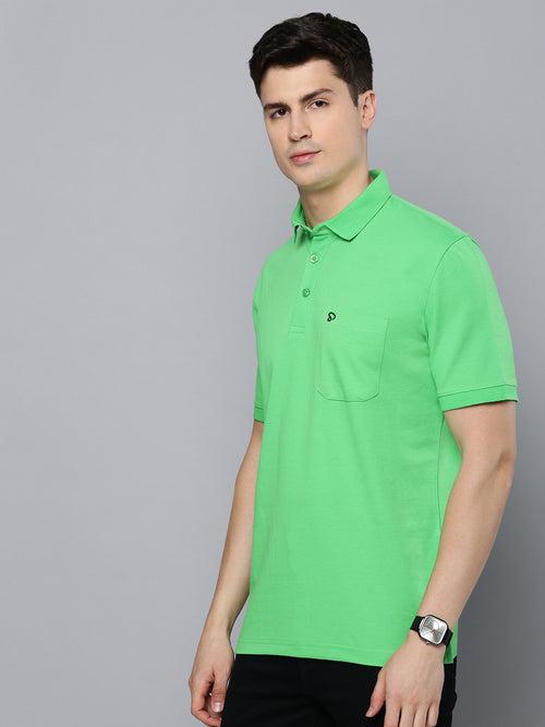 Sporto Men's Polo T-shirt With Pocket - Tender Green