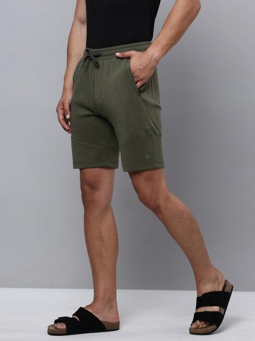 Sporto Men's Wow Cotton Rich Bermuda Shorts - Olive