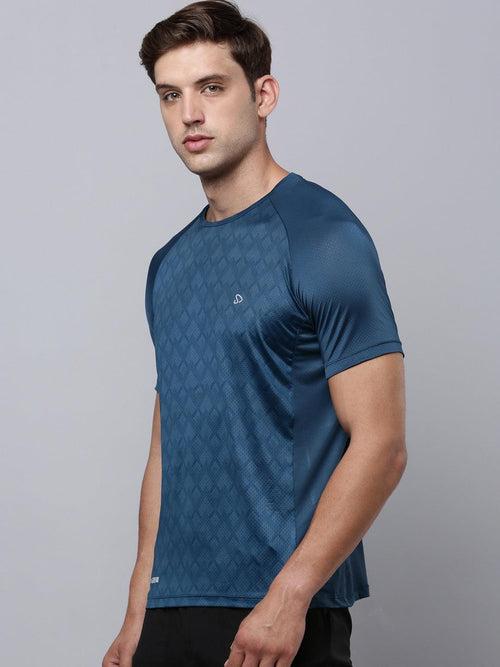 Sporto Men's Instacool Printed Jersey Tee - Air force