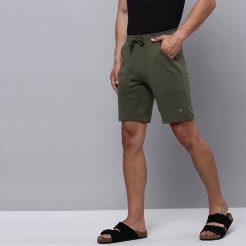 Sporto Men's Wow Cotton Rich Bermuda Shorts - Olive