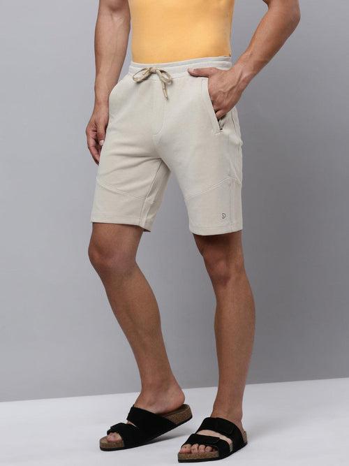 Sporto Men's Wow Cotton Rich Bermuda Shorts - Beige