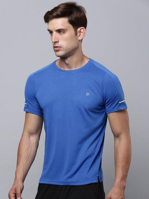 Sporto Men's Instacool Solid Jersey Tee - Royal Blue