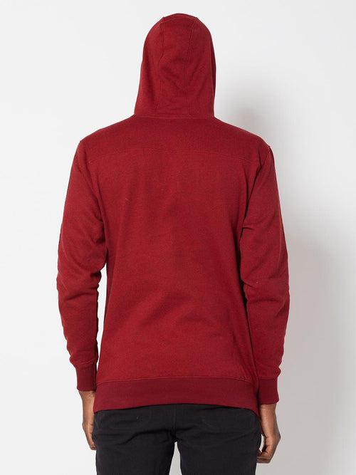 Sporto Men's Hoodie Sweatshirt - Red Jaspe