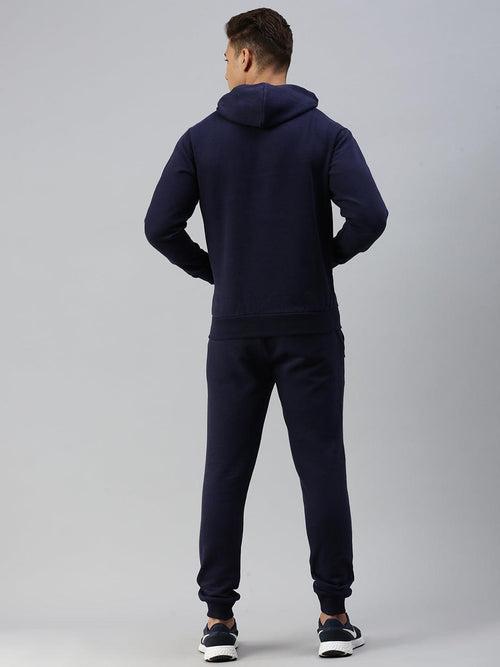 Sporto Ultra Fleece Hooded Sweatshirt for Men with Kangaroo Pocket | Navy