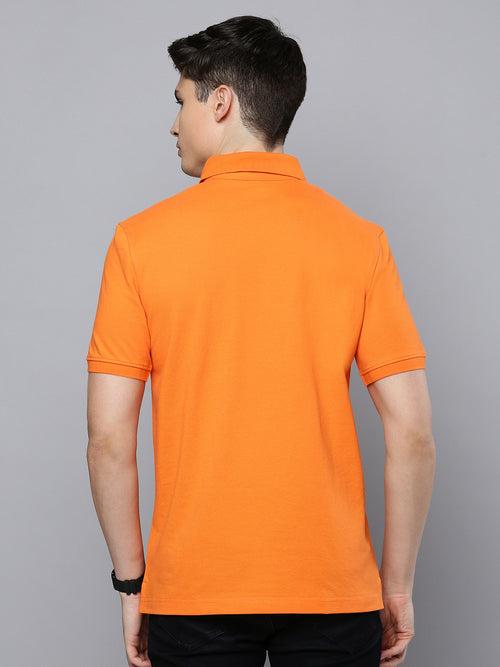 Sporto Men's Polo T-shirt With Pocket - Orange