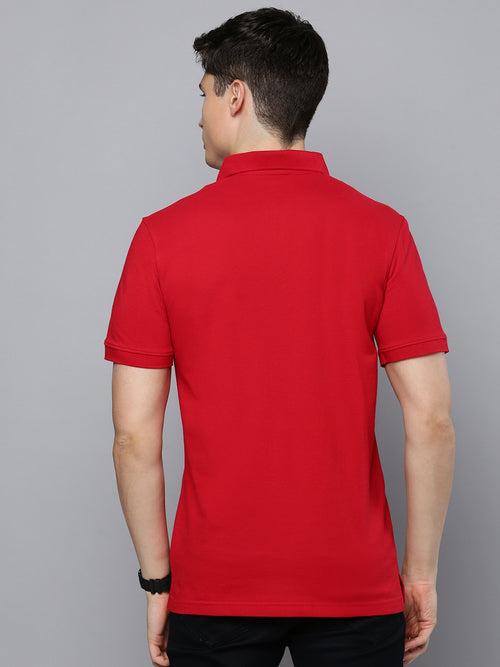 Sporto Men's Polo T-shirt With Pocket - Red