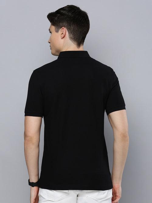Sporto Men's Polo T-shirt With Pocket - Black