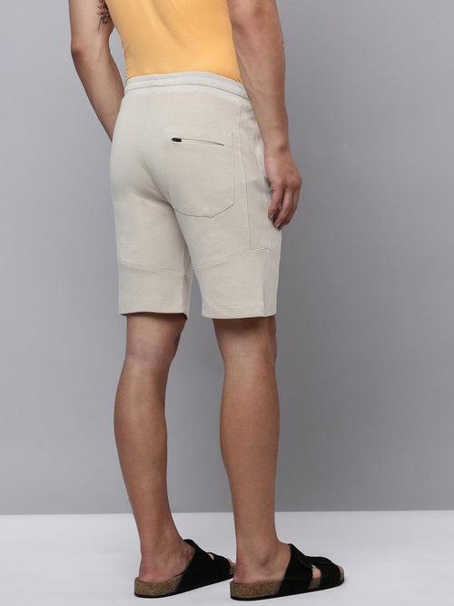 Sporto Men's Wow Cotton Rich Bermuda Shorts - Beige