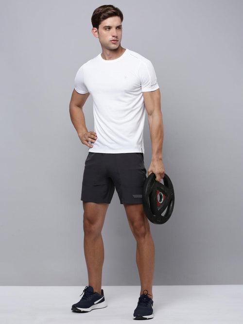 Sporto Men's Instacool Solid Jersey Tee - White