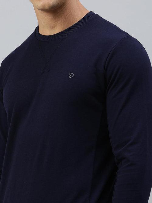 Sporto Wonder Sweatshirt for Men | Ultra Soft Microfiber Fabric | Navy